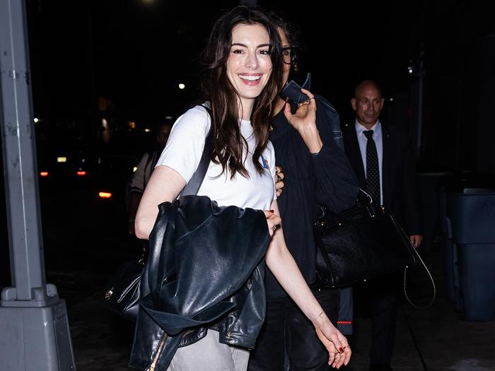 Mark My Words: Anne Hathaway's Shiny Shoes Are the Next Big Trend